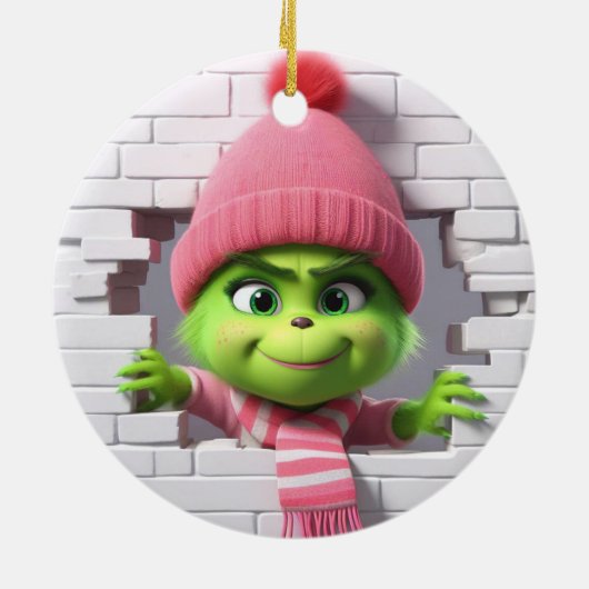 3D Meisje Elf Keramisch Ornament (Achterkant)