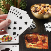 3D menselijke schedel. Pokerkaarten (Insitu)