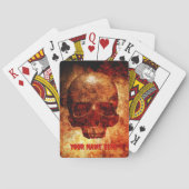 3D menselijke schedel. Pokerkaarten (Achterkant)