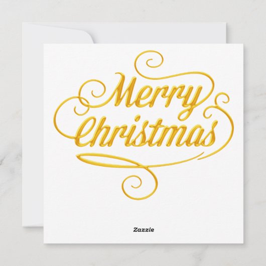 3D Merry Christmas Wreath Kaart (Achterkant)