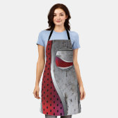 3D Metaal getextureerde Art All-Over-Print Tanktop Schort (Gedragen)