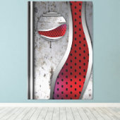 3D Metaal getextureerde Art Canvas Afdruk (Insitu (Houten vloer))