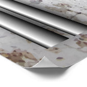 3D Metaal getextureerde Art Poster (Hoek)