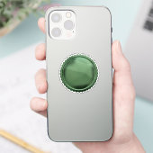 3D Metaal Groene Stempel Folie Ster-explosie Onder Sticker (Telefoon)
