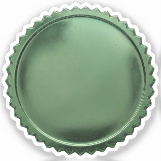 3D Metaal Groene Stempel Folie Ster-explosie Onder Sticker (Voorkant)