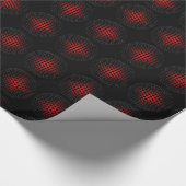 3D Metaal Orb Patroon (zwart-wit) Cadeaupapier (Hoek)