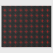 3D Metaal Orb Patroon (zwart-wit) Cadeaupapier (Vlak)