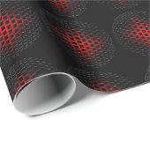 3D Metaal Orb Patroon (zwart-wit) Cadeaupapier (Rol Hoek)