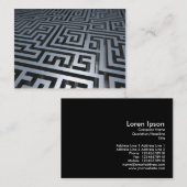 3d Metal Maze Visitekaartje (Voorkant / Achterkant)