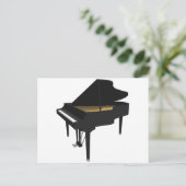 3D-model: Black Grand Piano: Briefkaart (Staand voorkant)