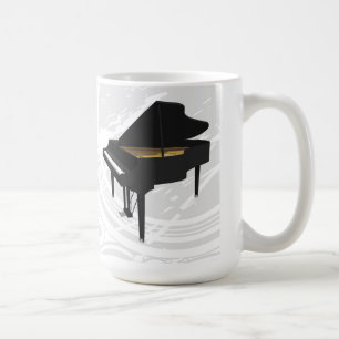 3D-model: Black Grand Piano: KoffieMok