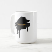 3D-model: Black Grand Piano: Koffiemok (Voorkant links)