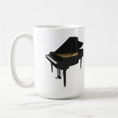 3D-model: Black Grand Piano: Koffiemok (Links)