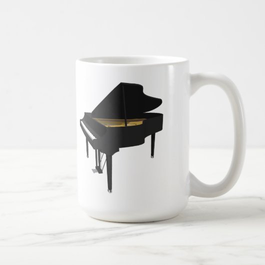 3D-model: Black Grand Piano: Koffiemok (Rechts)