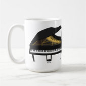 3D-model: Black Grand Piano: Koffiemok (Links)