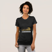 3D-model: Black Grand Piano: T-shirt (Voorkant volledig)