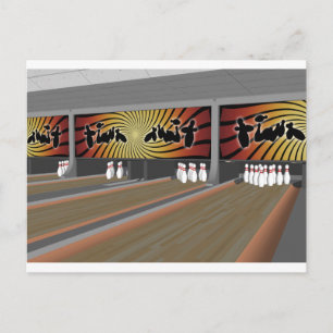 3D-model: Bowling Alley: Briefkaart