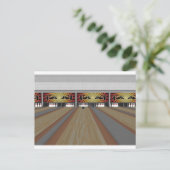 3D-model: Bowling Alley: Briefkaart (Staand voorkant)