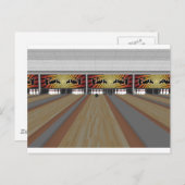 3D-model: Bowling Alley: Briefkaart (Voorkant / Achterkant)