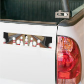 3D-model: Bowling Pins op Lane: Bumpersticker (Op Truck)