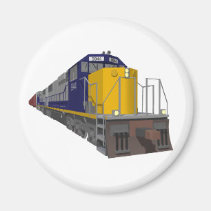 3D-model: Goederentrein: Spoorweg: Magneet