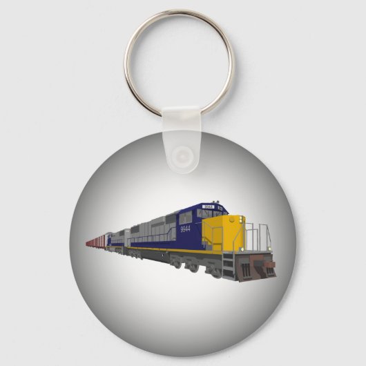 3D-model: Goederentrein: Spoorweg: Sleutelhanger (Voorkant)