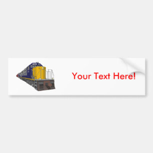 3D-model: Goederentreinen: Spoorweg: Bumpersticker