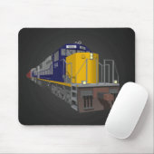 3D-model: Goederentreinen: Spoorweg: Mousepad Muismat (Met muis)