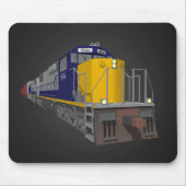 3D-model: Goederentreinen: Spoorweg: Mousepad Muismat (Voorkant)