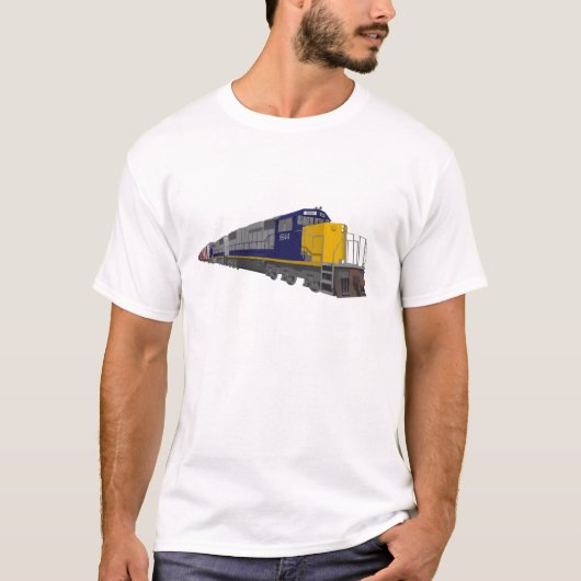 3D-model: Goederentreinen: Spoorweg: T-shirt (Voorkant)