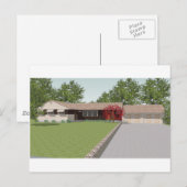 3D-model: Ranch Style House: Briefkaart (Voorkant / Achterkant)