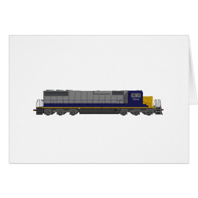 3D-model: Treinmotor: Spoorweg: (Voorkant Horizontaal)