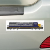 3D-model: Treinmotor: Spoorweg: Bumpersticker (Op auto)