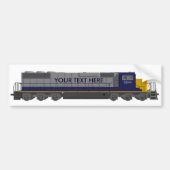 3D-model: Treinmotor: Spoorweg: Bumpersticker (Voorkant)