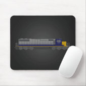 3D Model: Treinmotor: Spoorweg: Mousepad Muismat (Met muis)