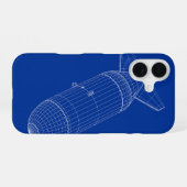 3D-model van nucleaire gravitybom iPhone 16 Hoesje (Achterkant horizontaal)