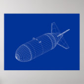 3D-model van nucleaire gravitybom Poster (Voorkant)