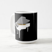 3D-model: White Grand Piano: Koffiemok (Voorkant links)