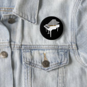 3D-model: White Grand Piano: Ronde Button 5,7 Cm (In situ)