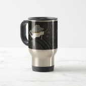 3D-model: White Grand Piano: Travel Mug Reisbeker (Voorkant links)