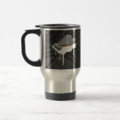 3D-model: White Grand Piano: Travel Mug Reisbeker (Links)