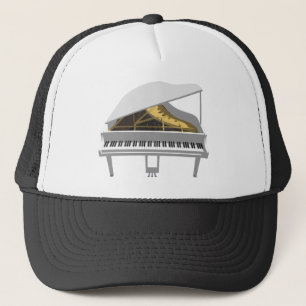 3D-model: White Grand Piano: Trucker Pet