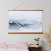 3D Moderne Abstracte Impasto Gletsjer Zilver Folie Hangend Wandkleed (Slaapkamer)