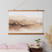 3D Moderne Abstracte Impasto Gouden Warme Bruine D Hangend Wandkleed (Slaapkamer)