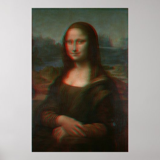 3D Mona Lisa Poster (Voorkant)