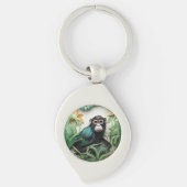 3D Monkey Dierenvriend Sleutelhanger (Voorkant)