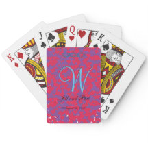 3D Monogram Rood Paarse Hart Meervoudig