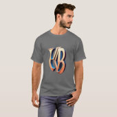 3D Monogram T-shirt - Klassiek en Stijlvol Design (Voorkant volledig)
