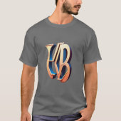 3D Monogram T-shirt - Klassiek en Stijlvol Design (Voorkant)