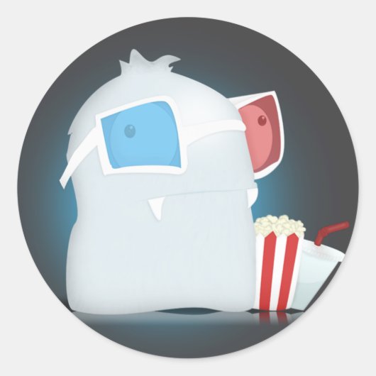 3D Monster Sticker (Voorkant)